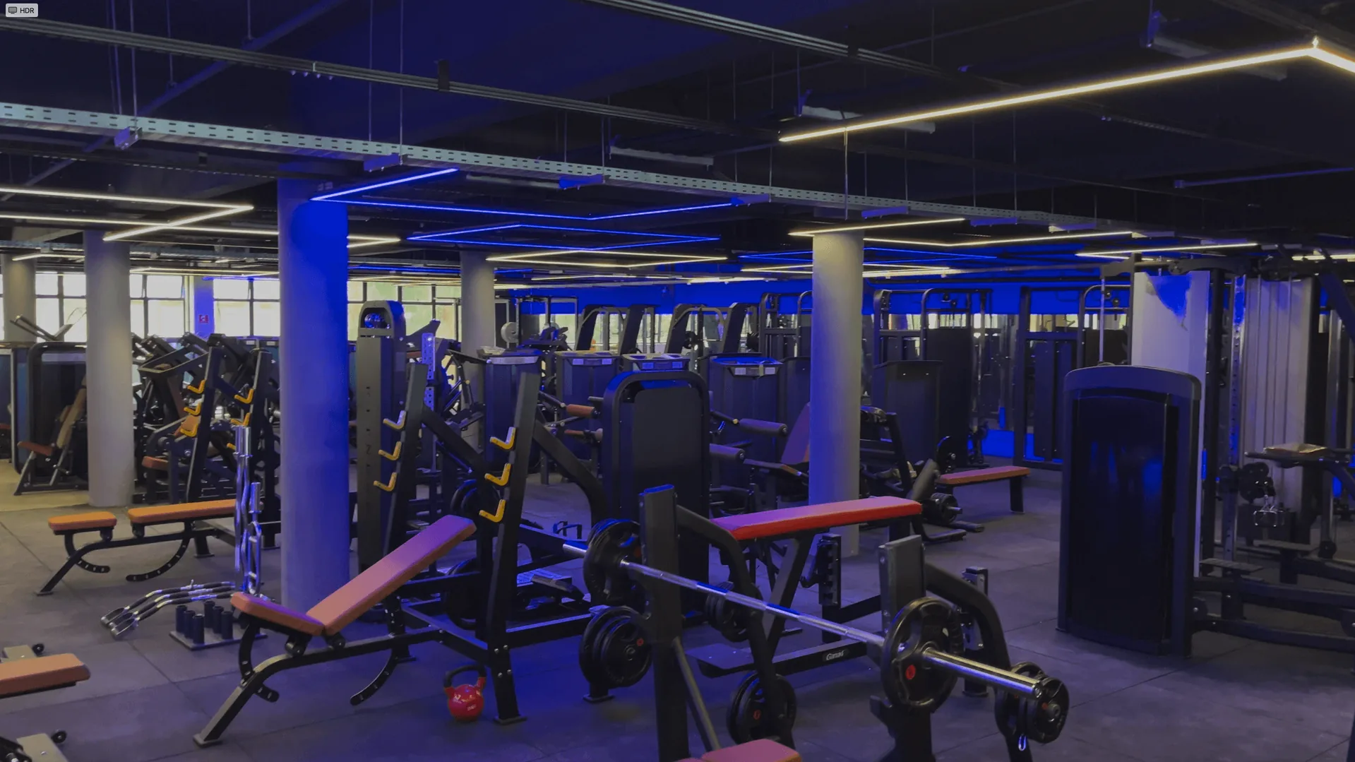 Sala de musculação da R7